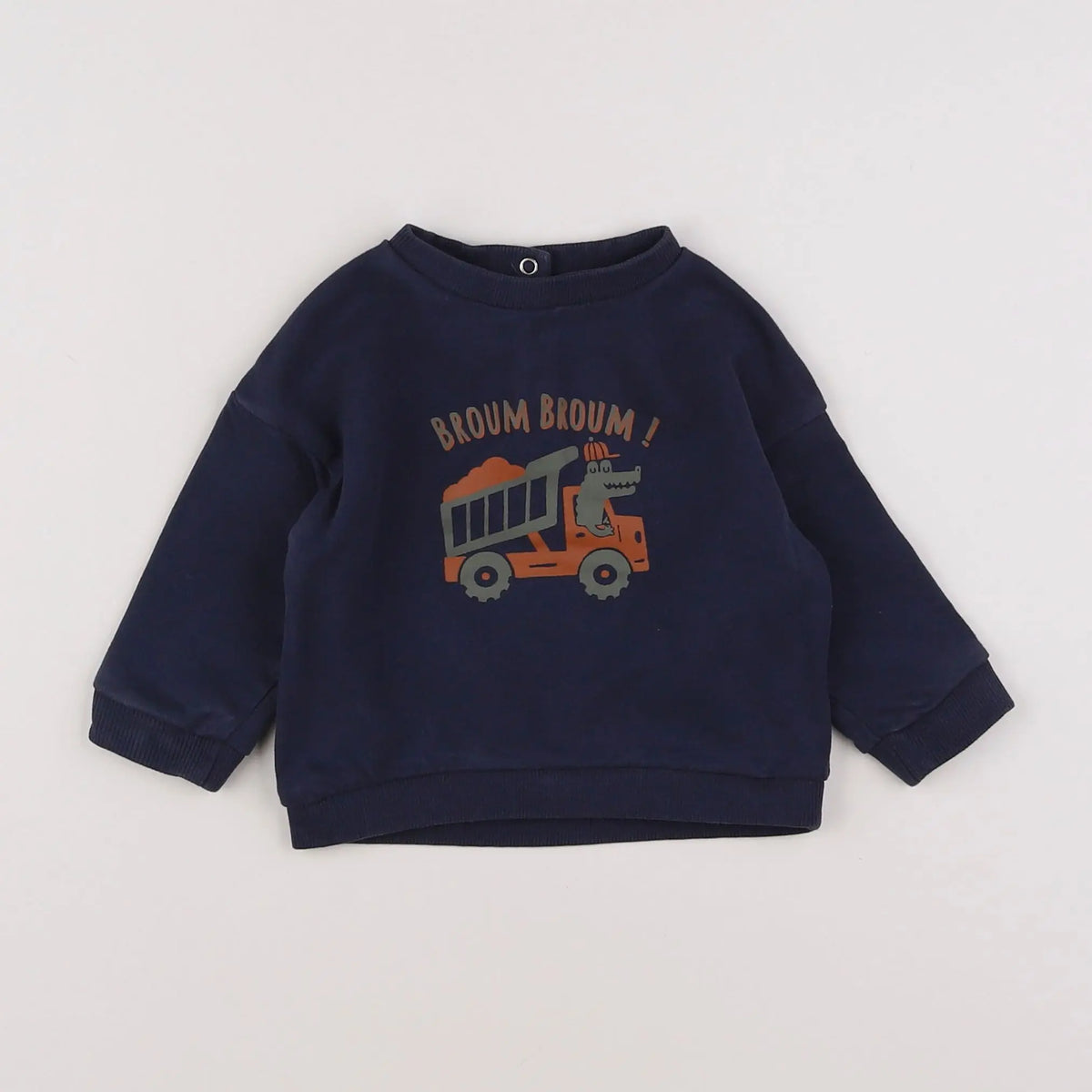 Vertbaudet - sweat bleu - 6 mois