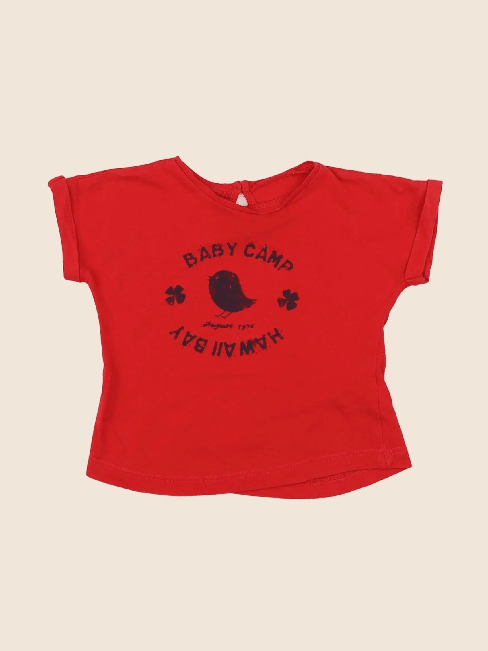 Boutchou - tee-shirt rouge - 9 mois