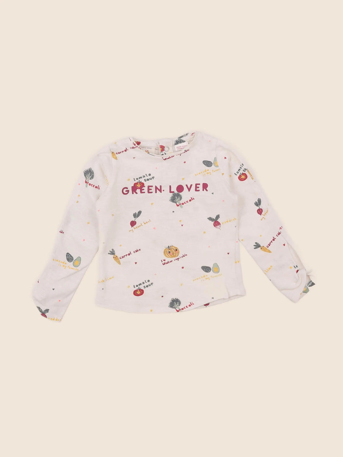 Zara - tee-shirt beige - 3/6 mois