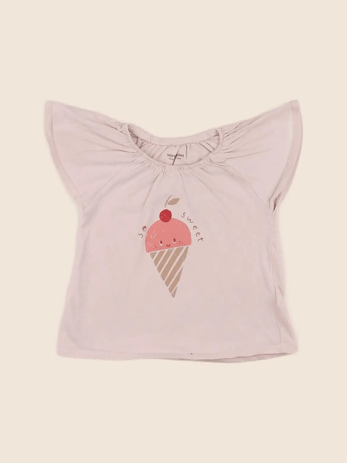 Vertbaudet - tee-shirt rose - 12 mois