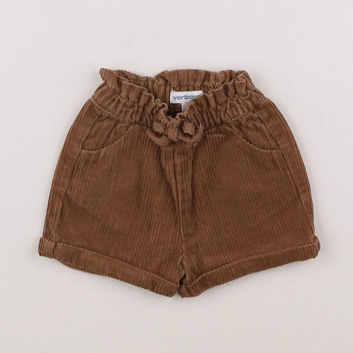 Vertbaudet - short marron - 3 mois
