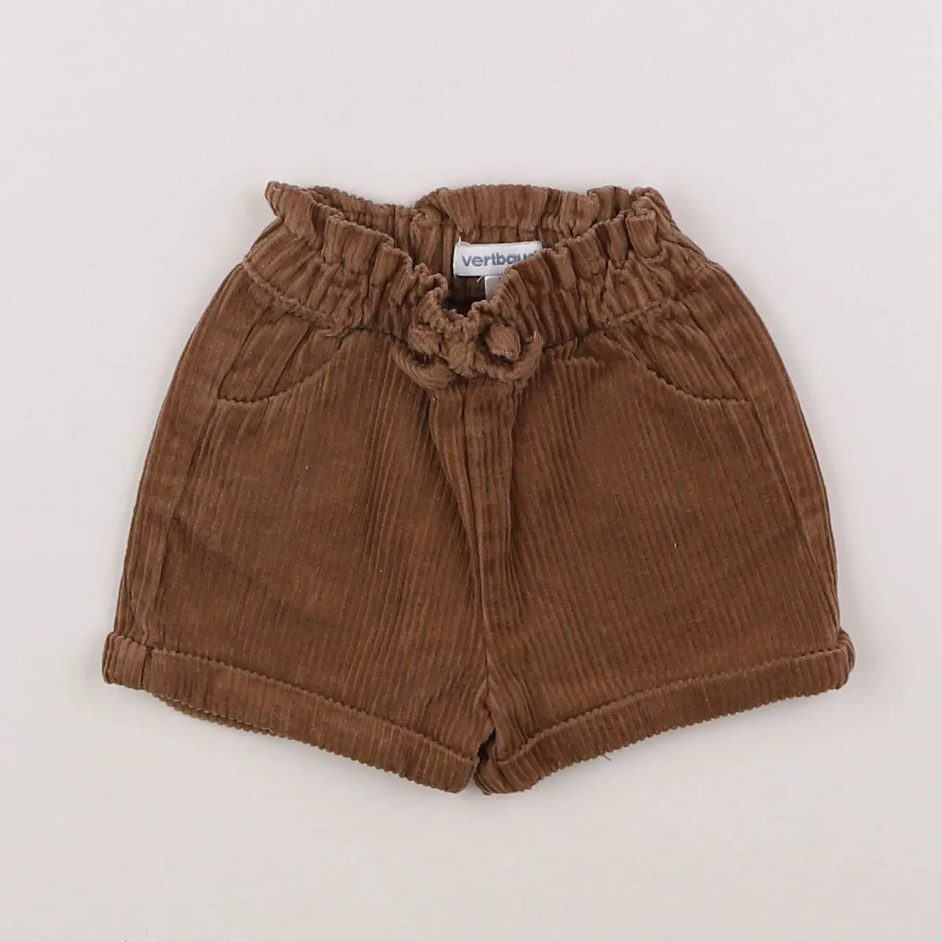 Vertbaudet - short marron - 3 mois
