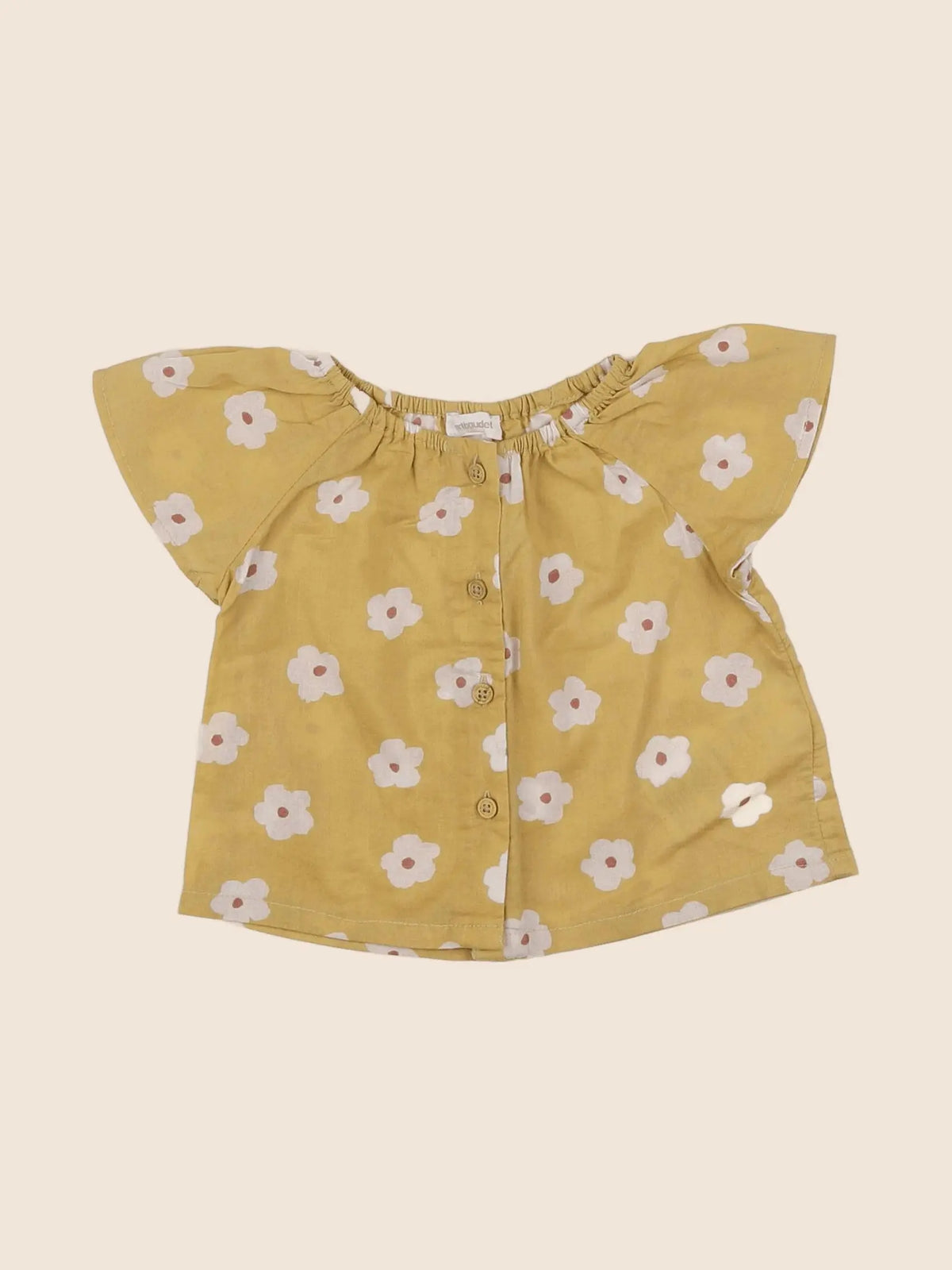 Vertbaudet - blouse jaune - 3 mois