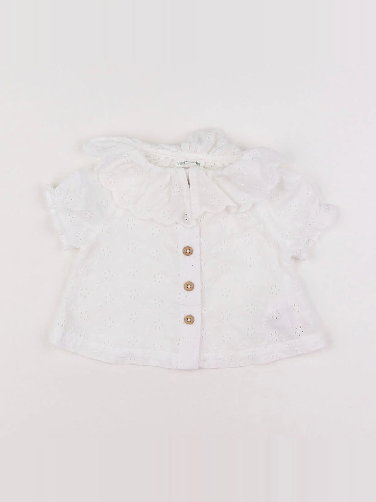 Vertbaudet - blouse blanc - 3 mois