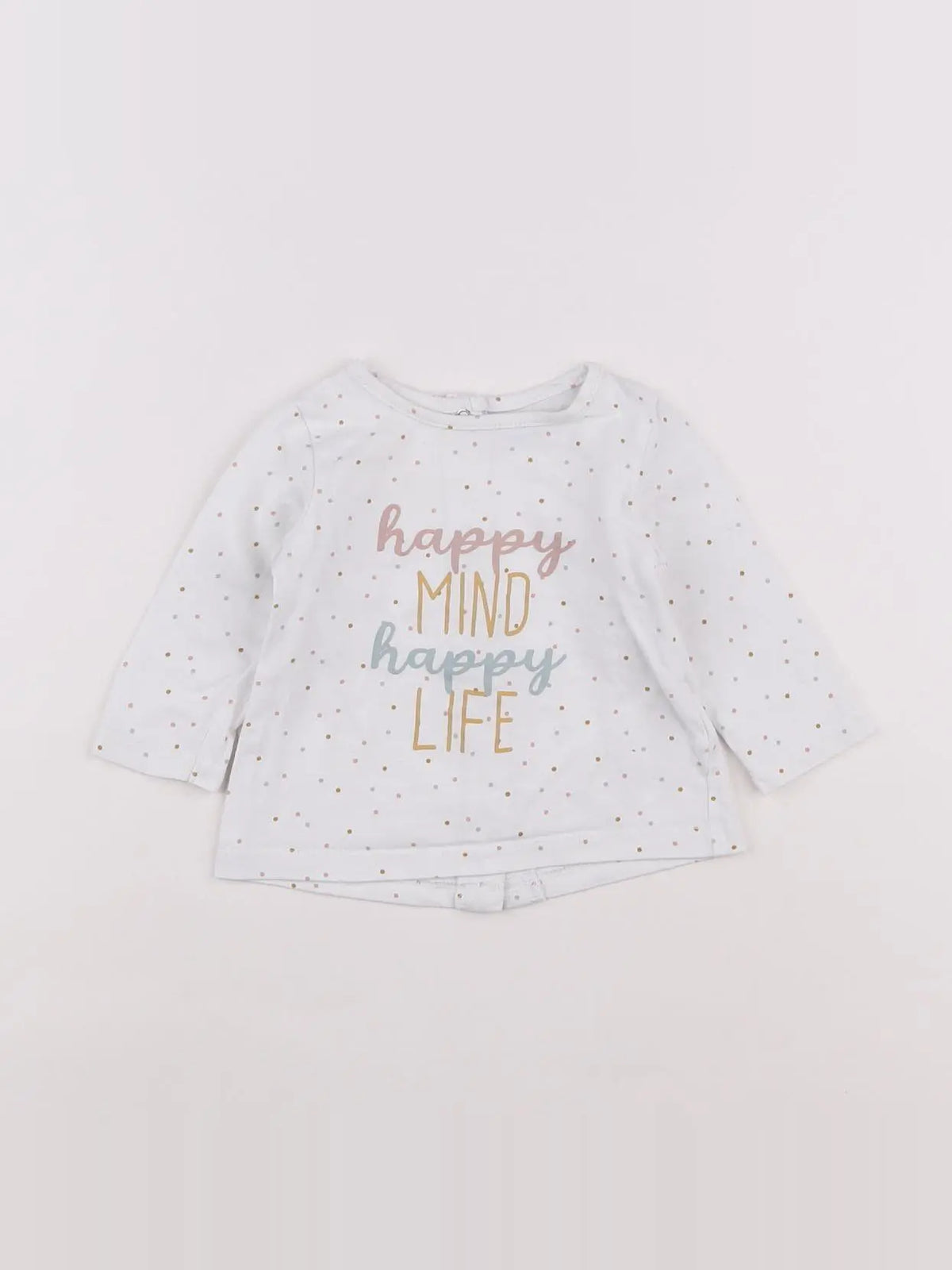 Vertbaudet - tee-shirt blanc - 3 mois