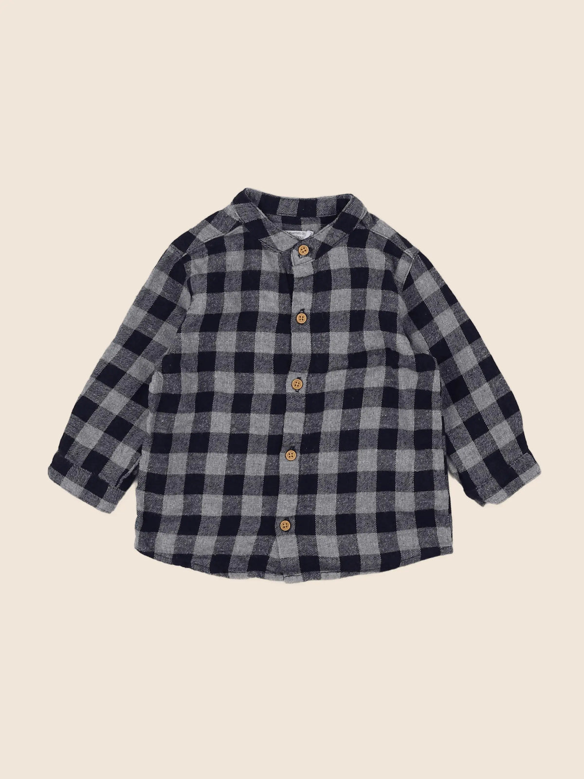 Boutchou - chemise bleu - 6 mois