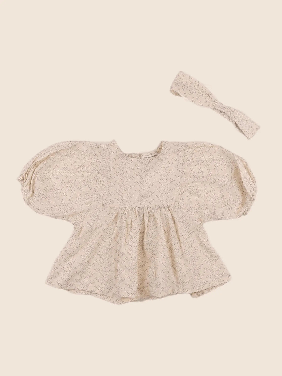 Vertbaudet - blouse beige - 18 mois