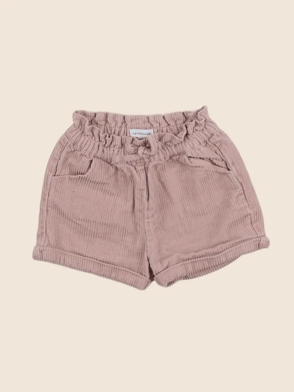 Vertbaudet - short rose - 12 mois