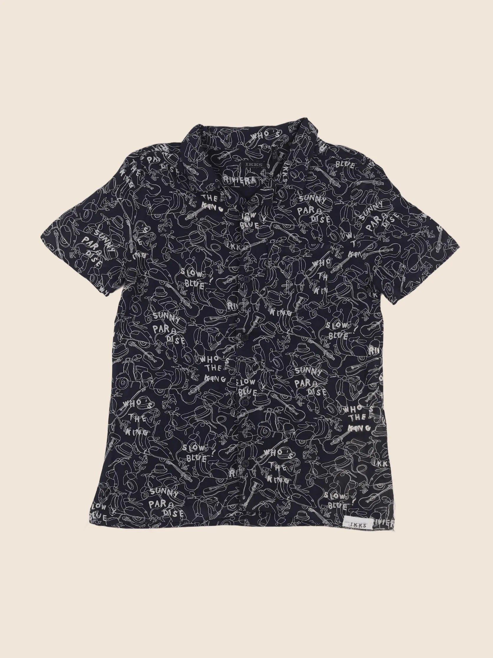 IKKS - chemise bleu - 8 ans