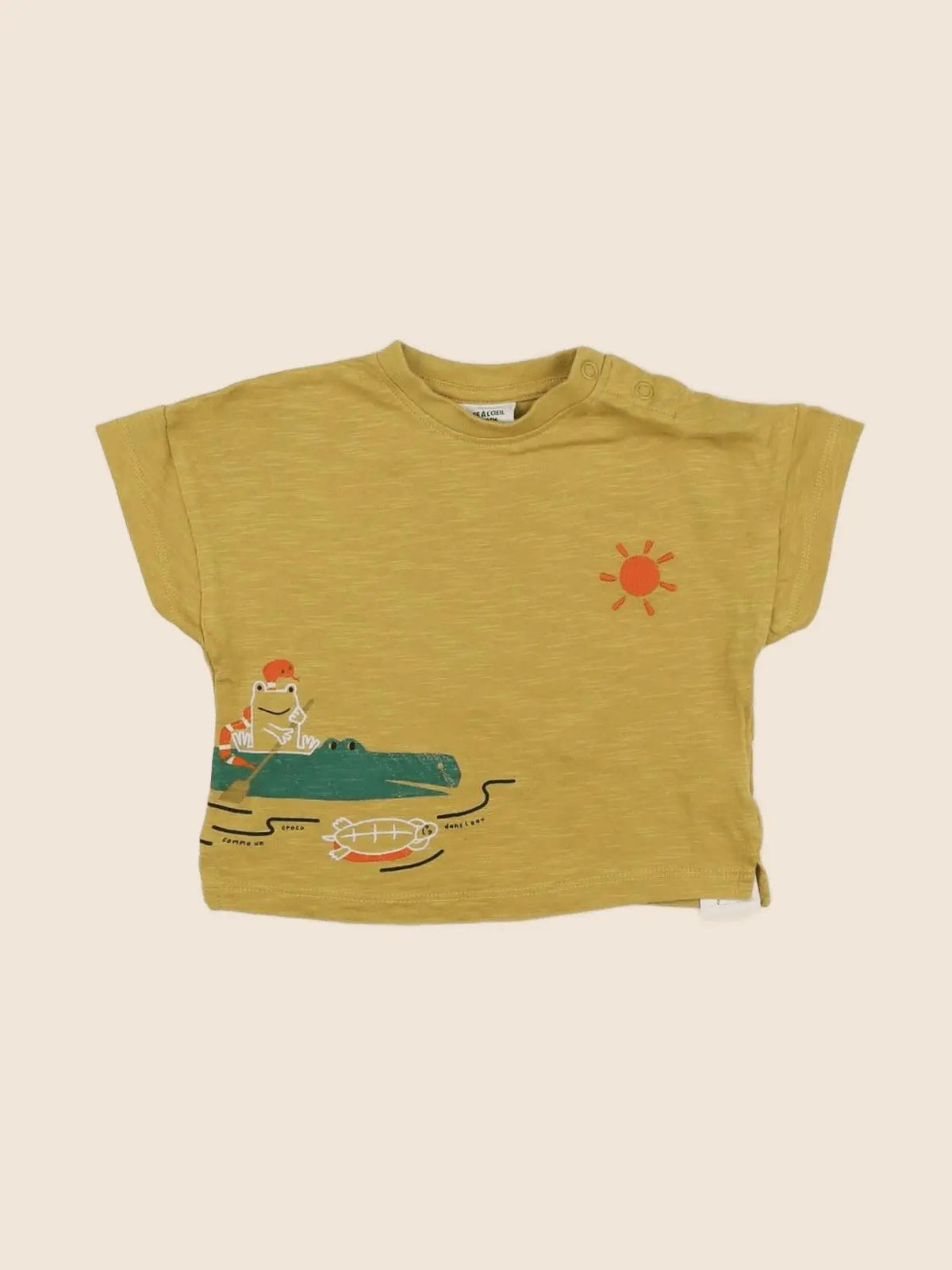 Tape à l'oeil - tee-shirt jaune - 6 mois