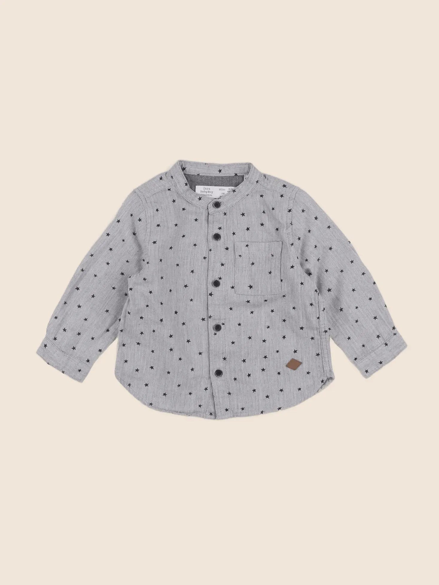 Zara - chemise gris - 3/6 mois