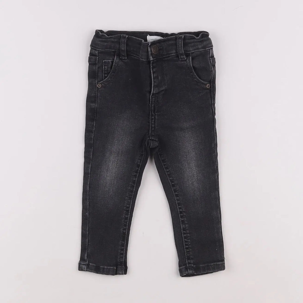 Vertbaudet - jean gris - 6 mois