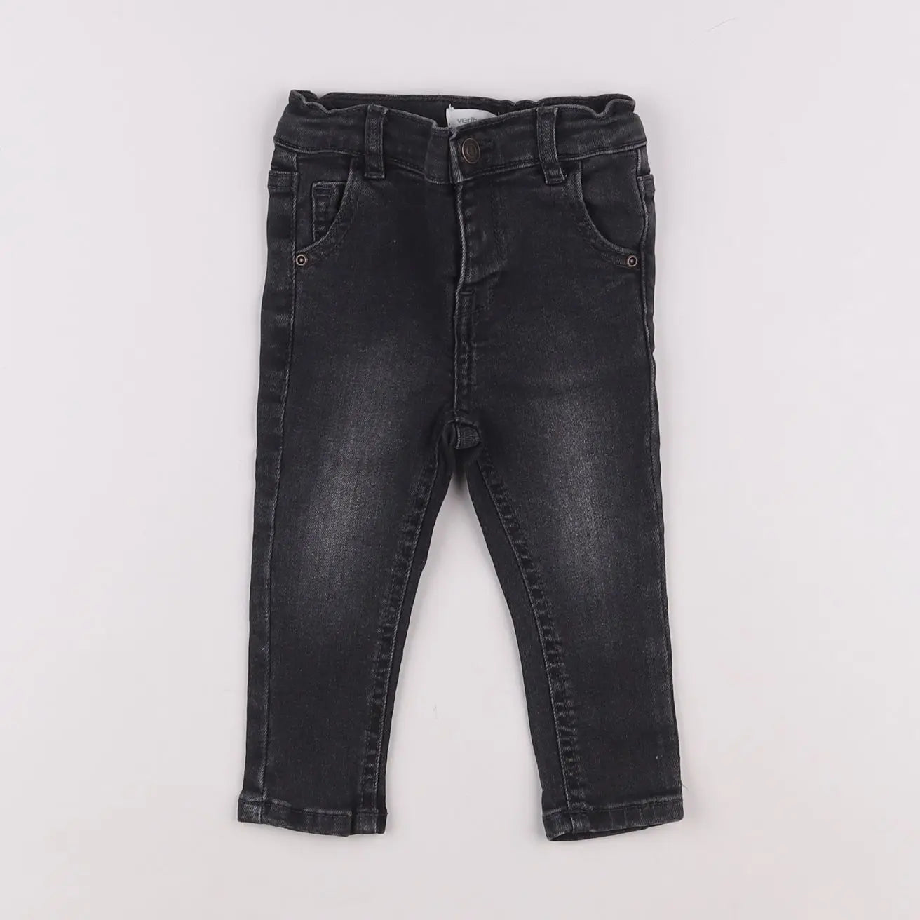 Vertbaudet - jean gris - 6 mois