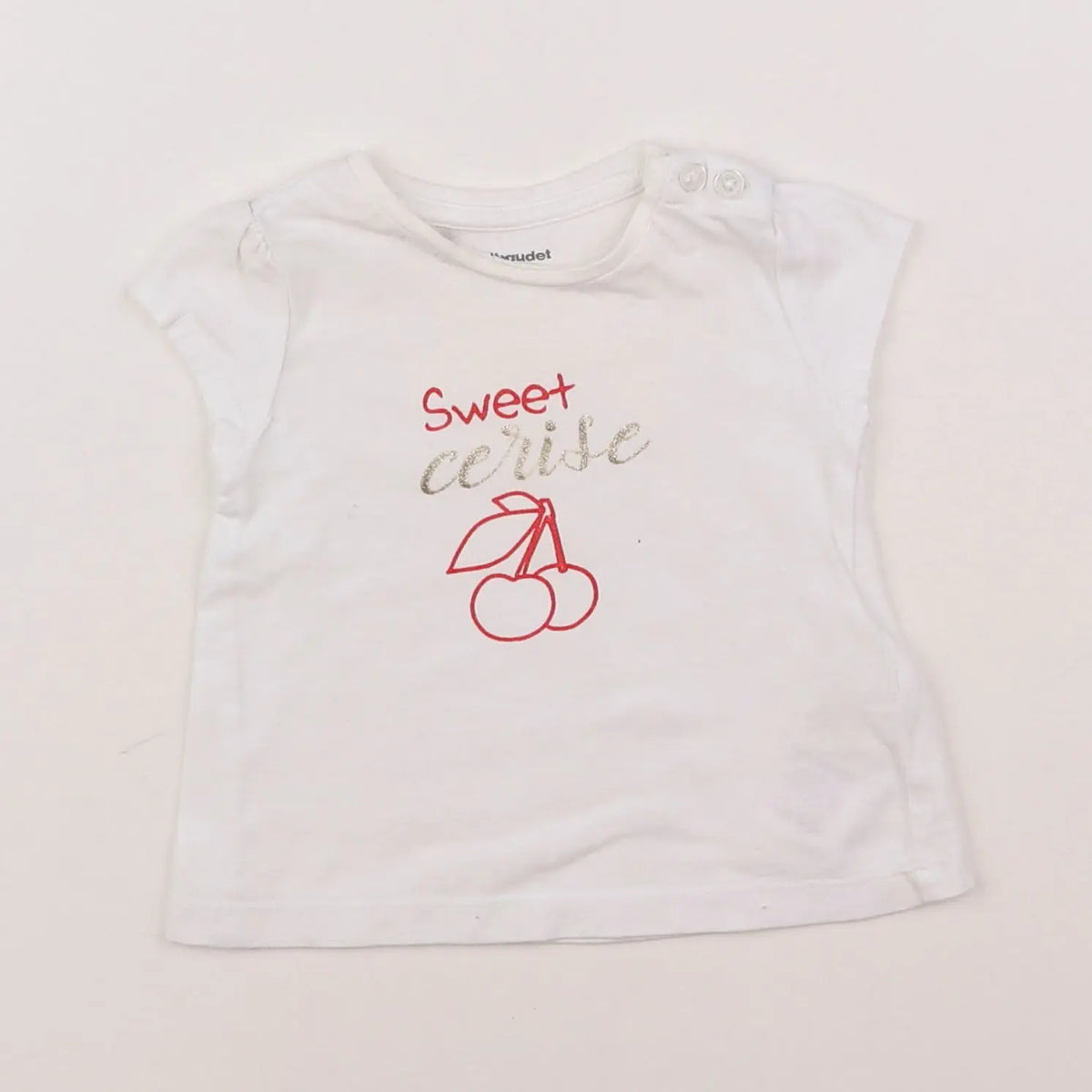 Vertbaudet - tee-shirt blanc - 3 mois
