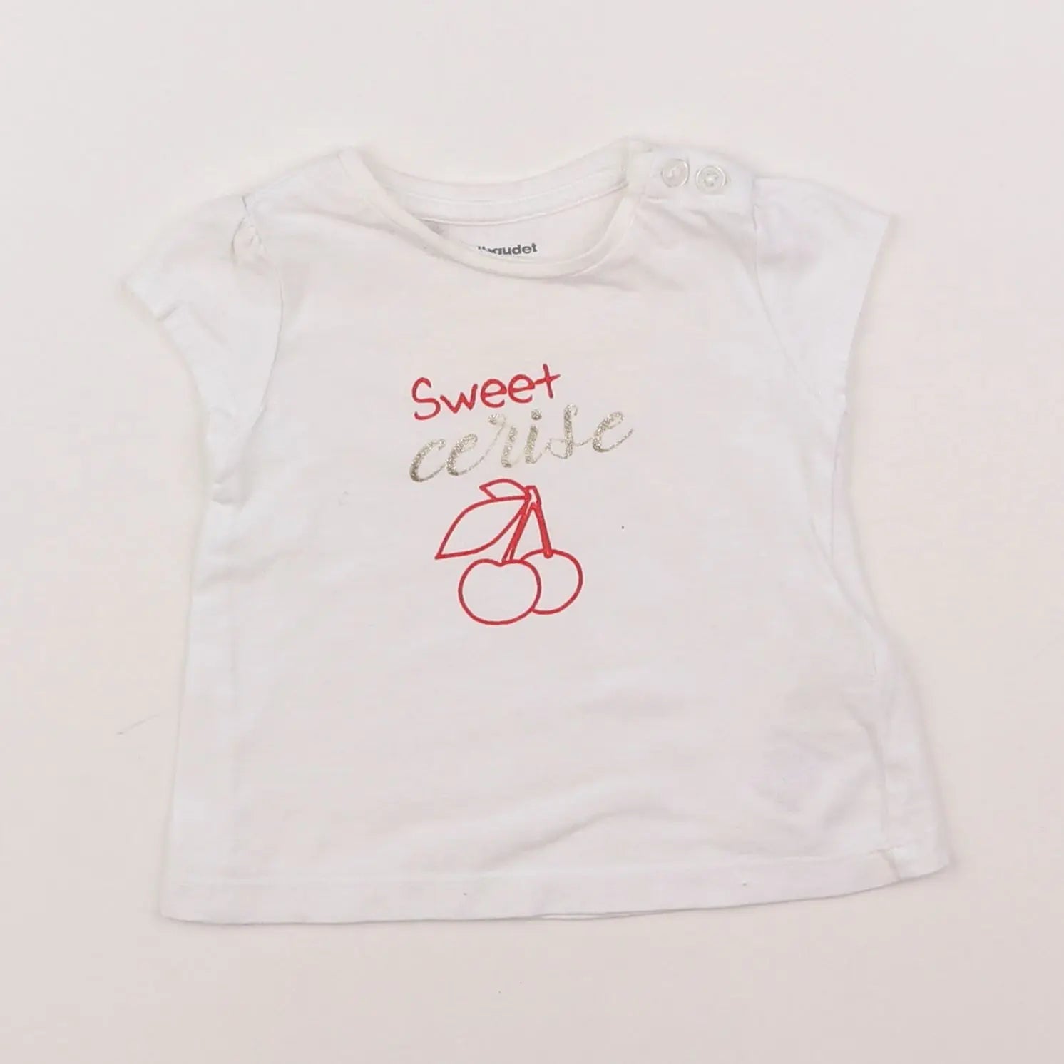 Vertbaudet - tee-shirt blanc - 3 mois