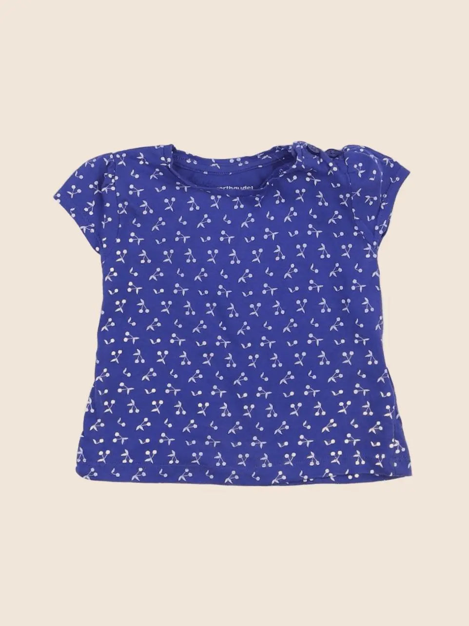 Vertbaudet - tee-shirt bleu - 6 mois
