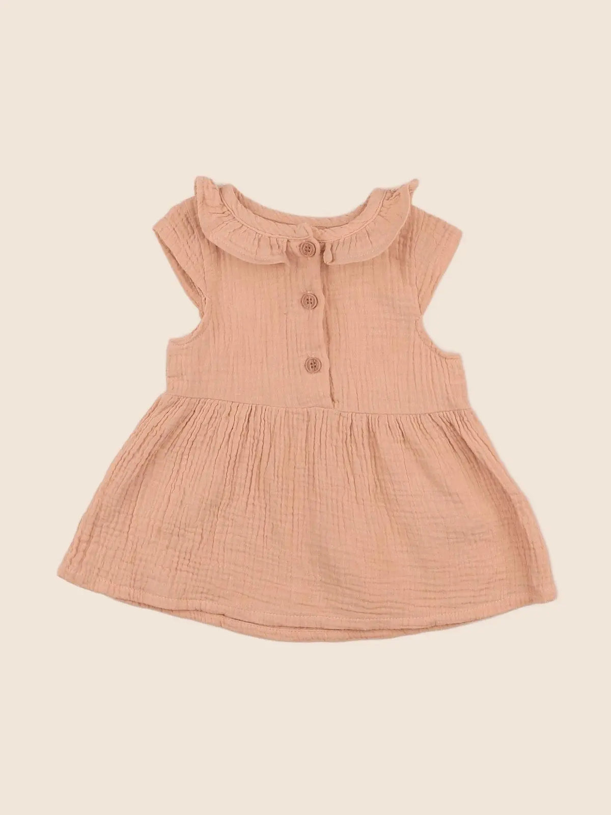 Vertbaudet - robe orange - 6 mois