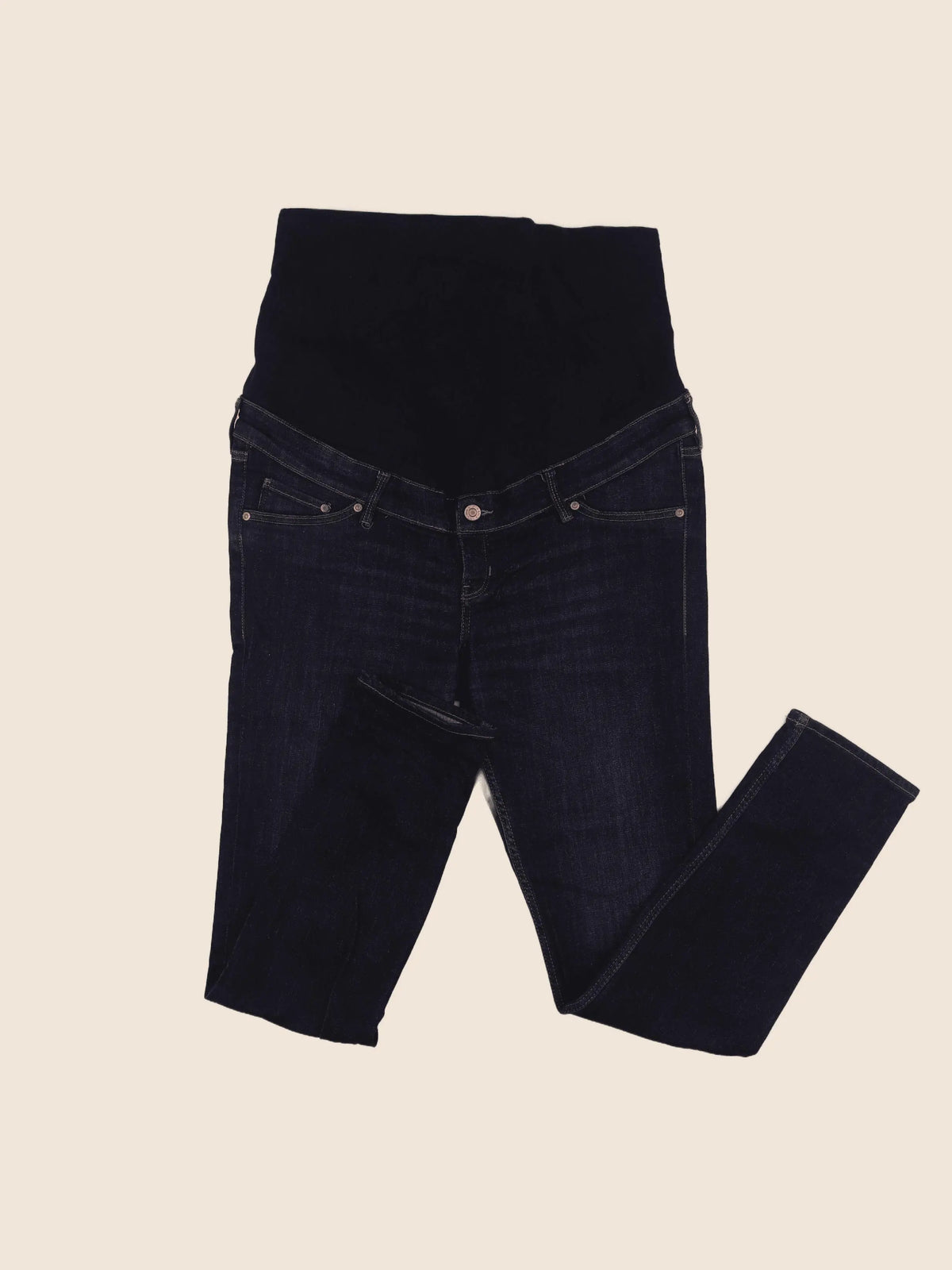 H&M - jean grossesse bleu - 44