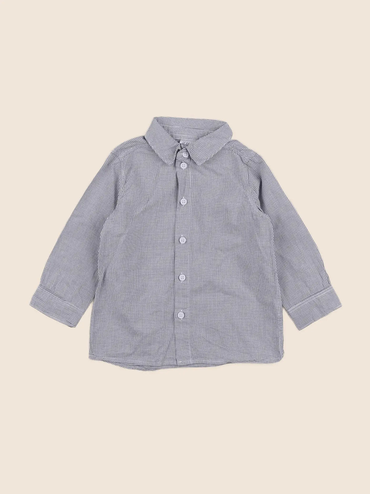 H&M - chemise bleu - 12/18 mois