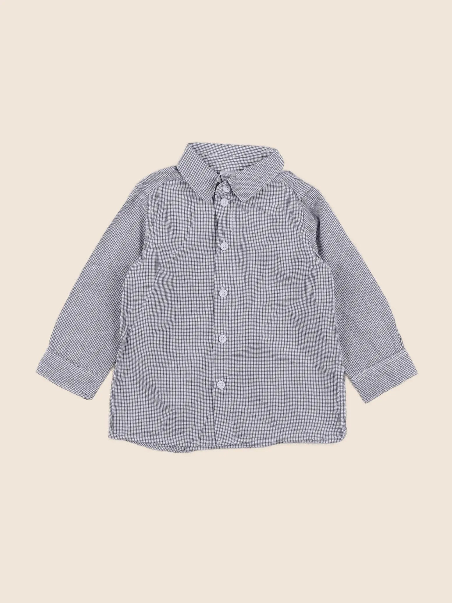 H&M - chemise bleu - 12/18 mois