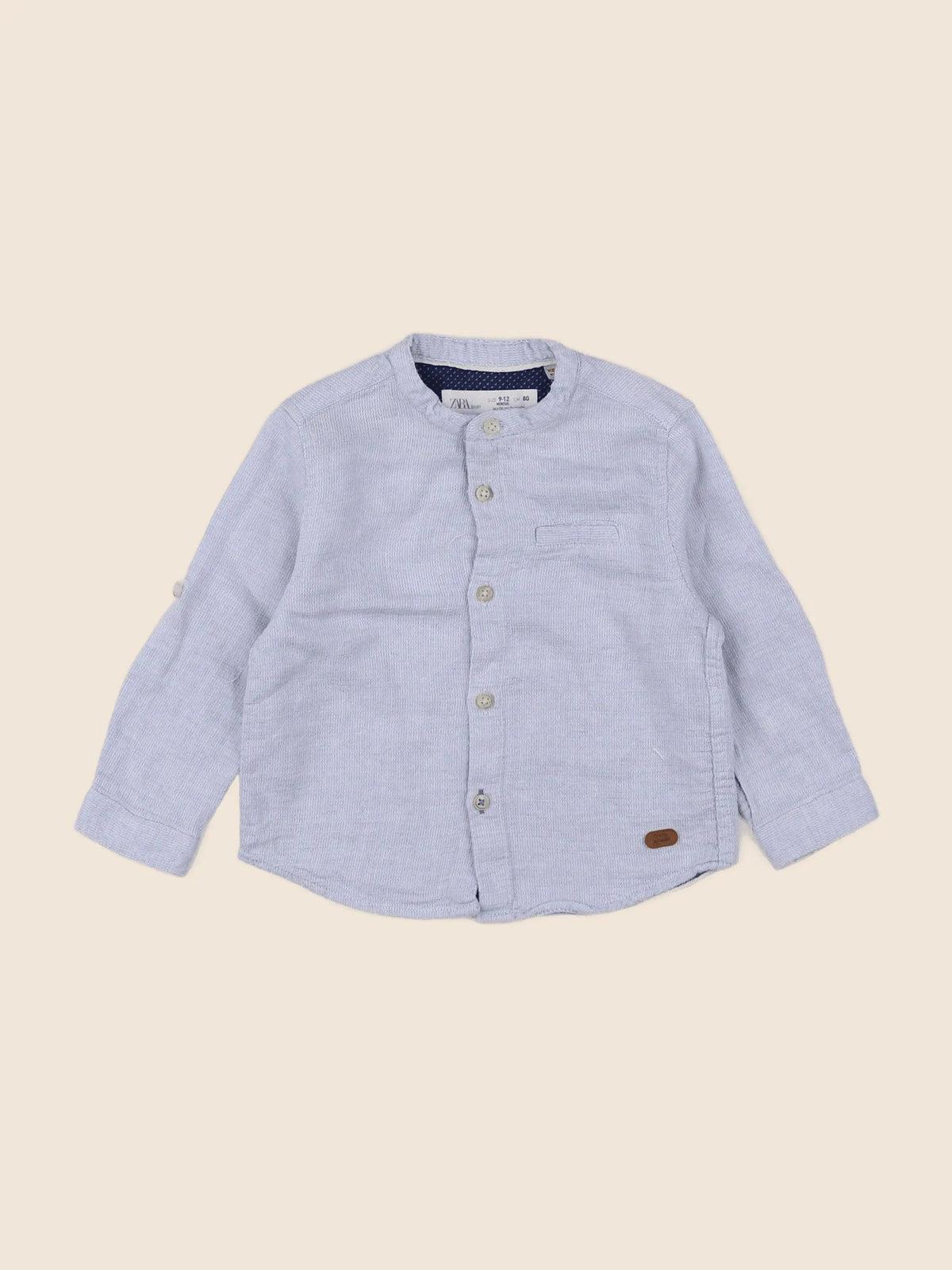 Zara - chemise bleu - 9/12 mois