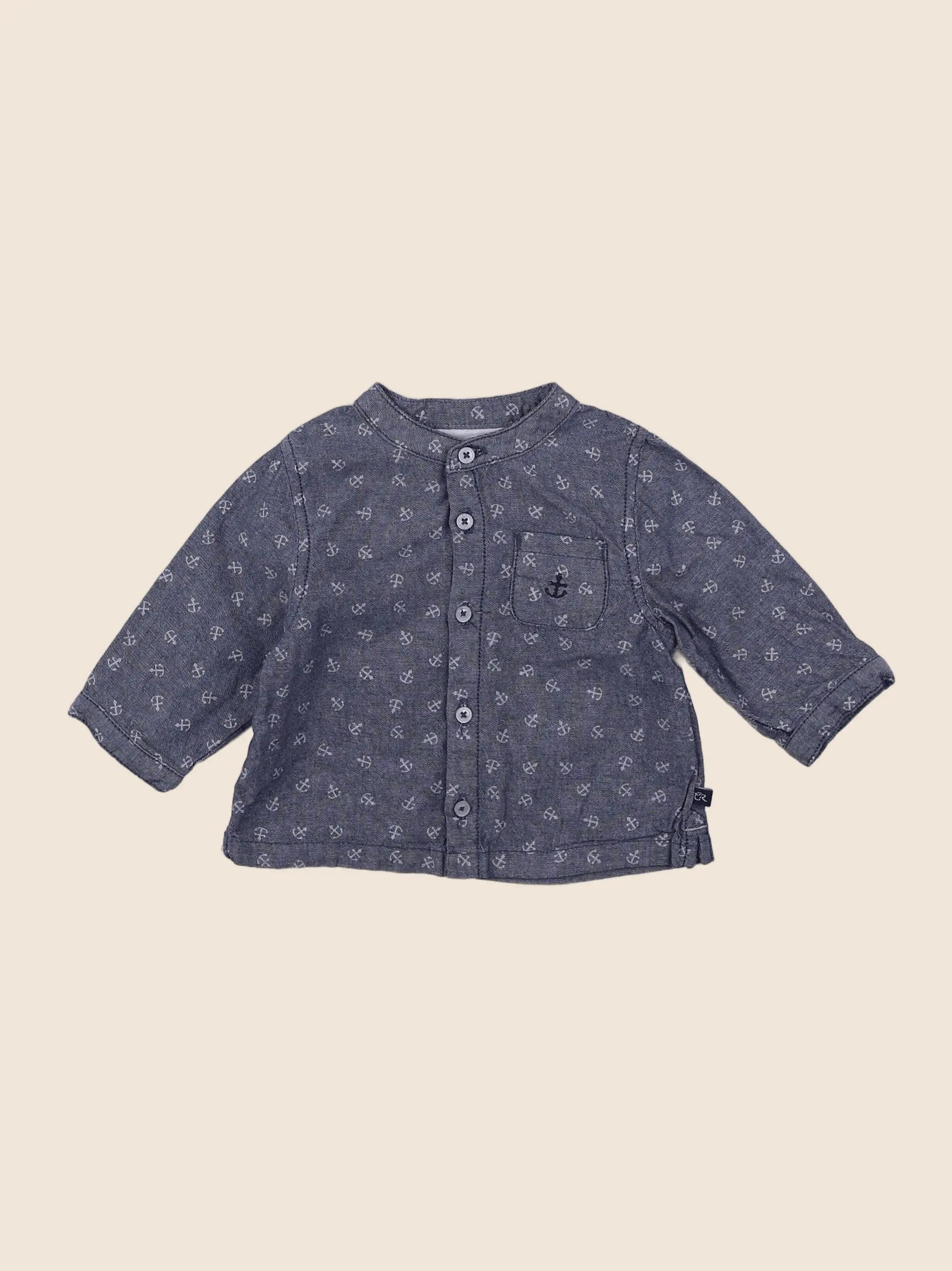Cadet Rousselle - chemise bleu - 3 mois