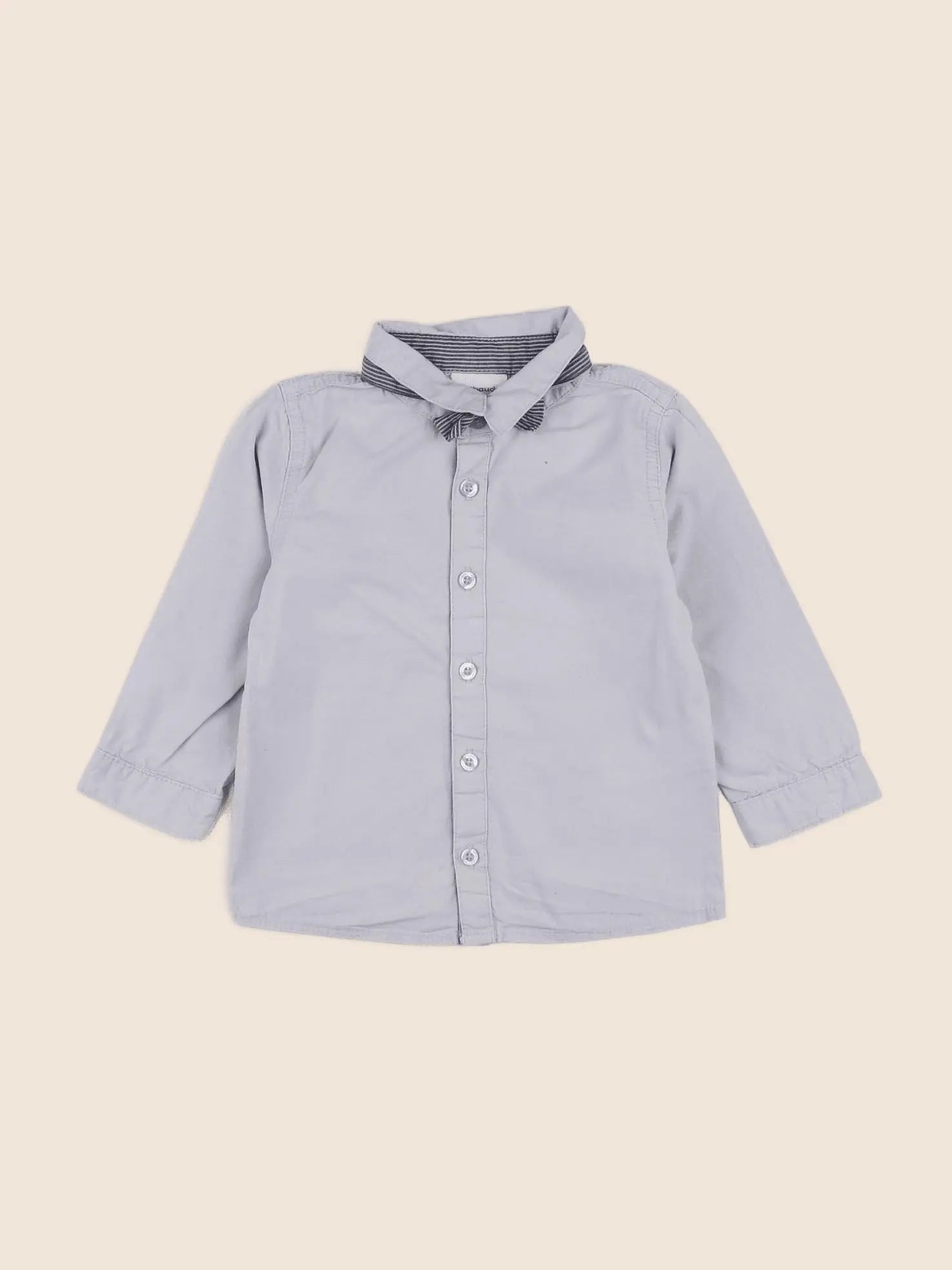 Vertbaudet - chemise gris - 18 mois