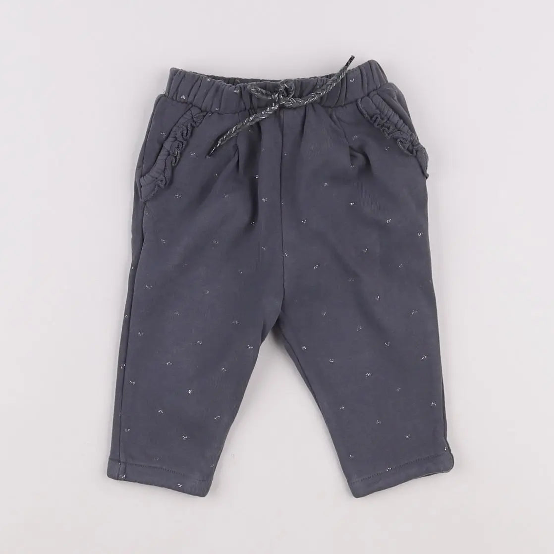 Vertbaudet - jogging gris, argent - 3 mois