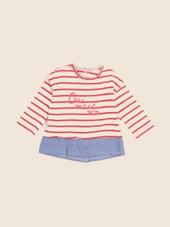 Vertbaudet - tee-shirt rose - 6 mois