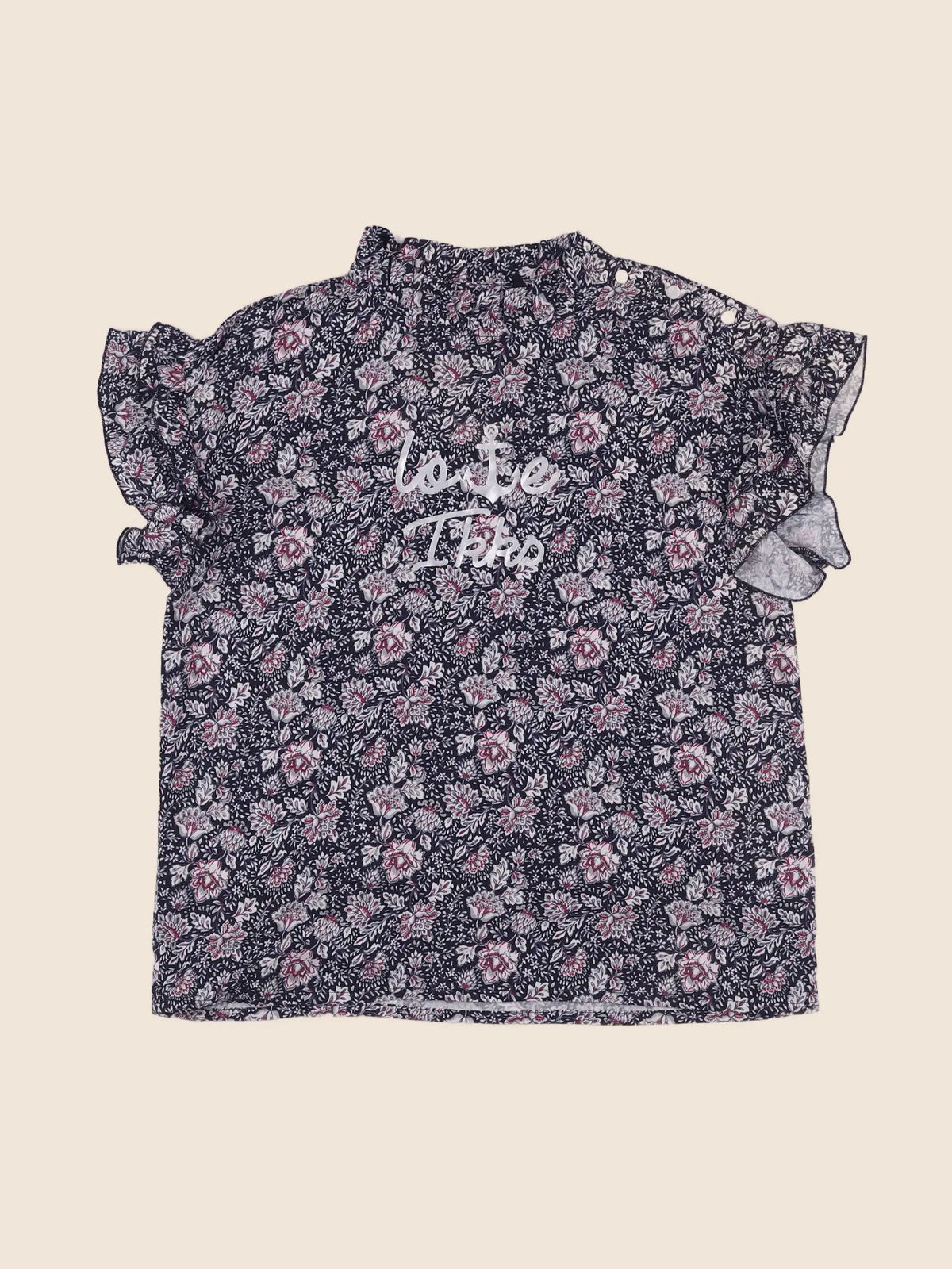 IKKS - blouse bleu, violet - 12 ans