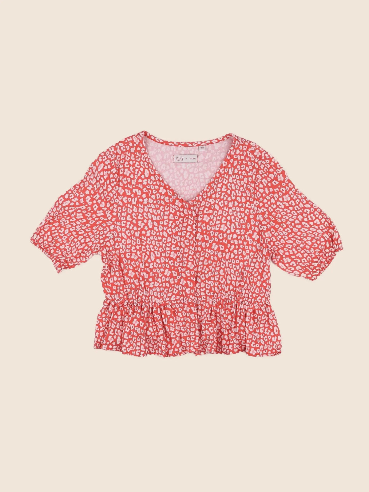 IKKS - blouse rouge - 10 ans