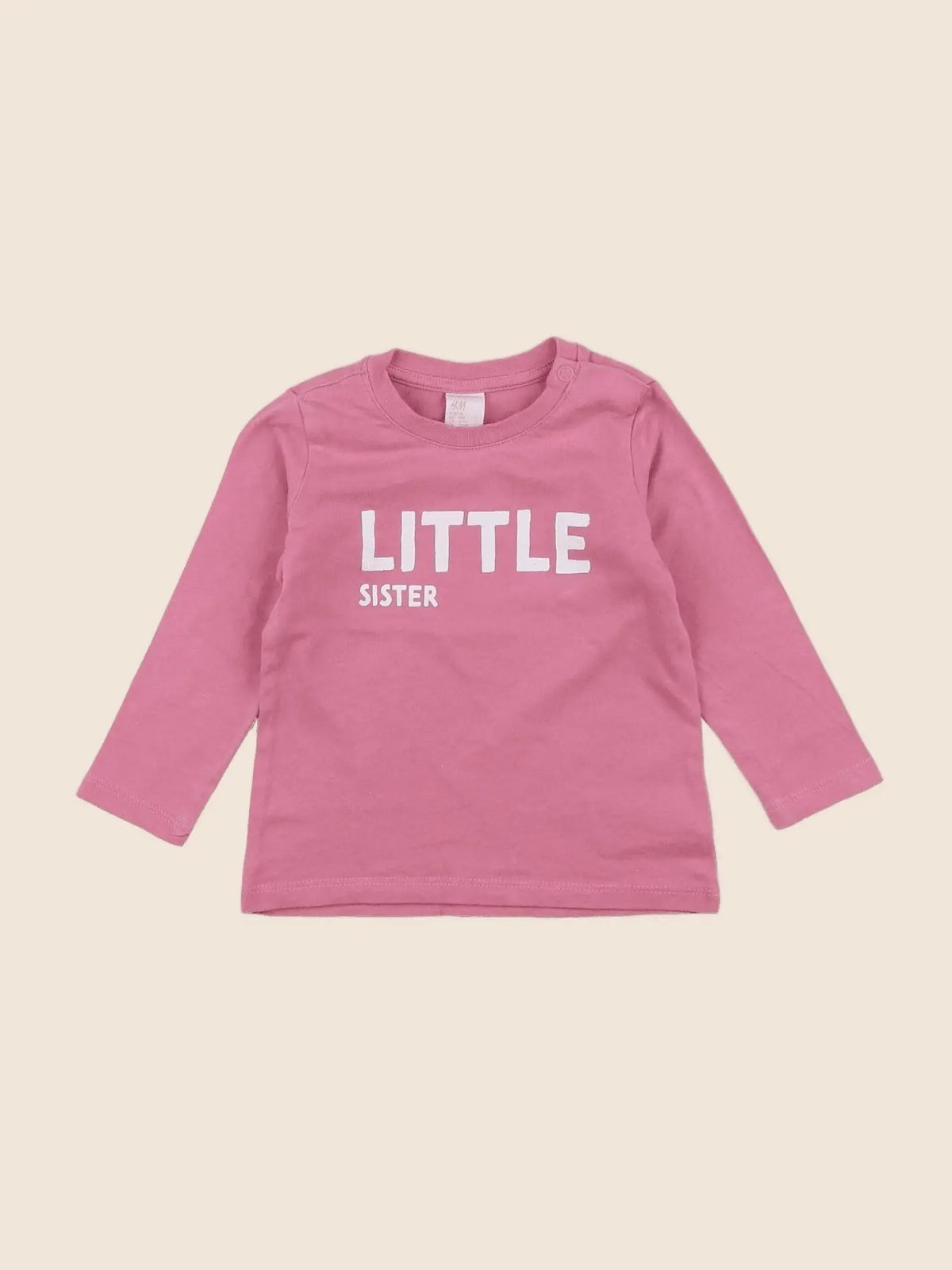 H&M - tee-shirt rose - 6/9 mois