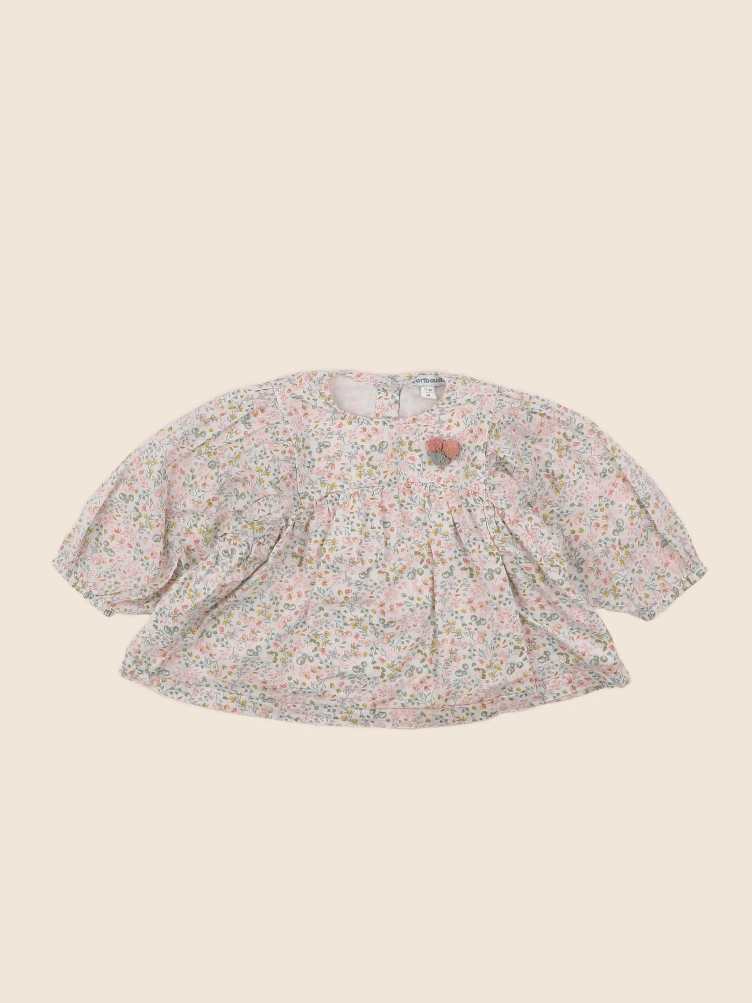Vertbaudet - blouse multicolore - 9 mois