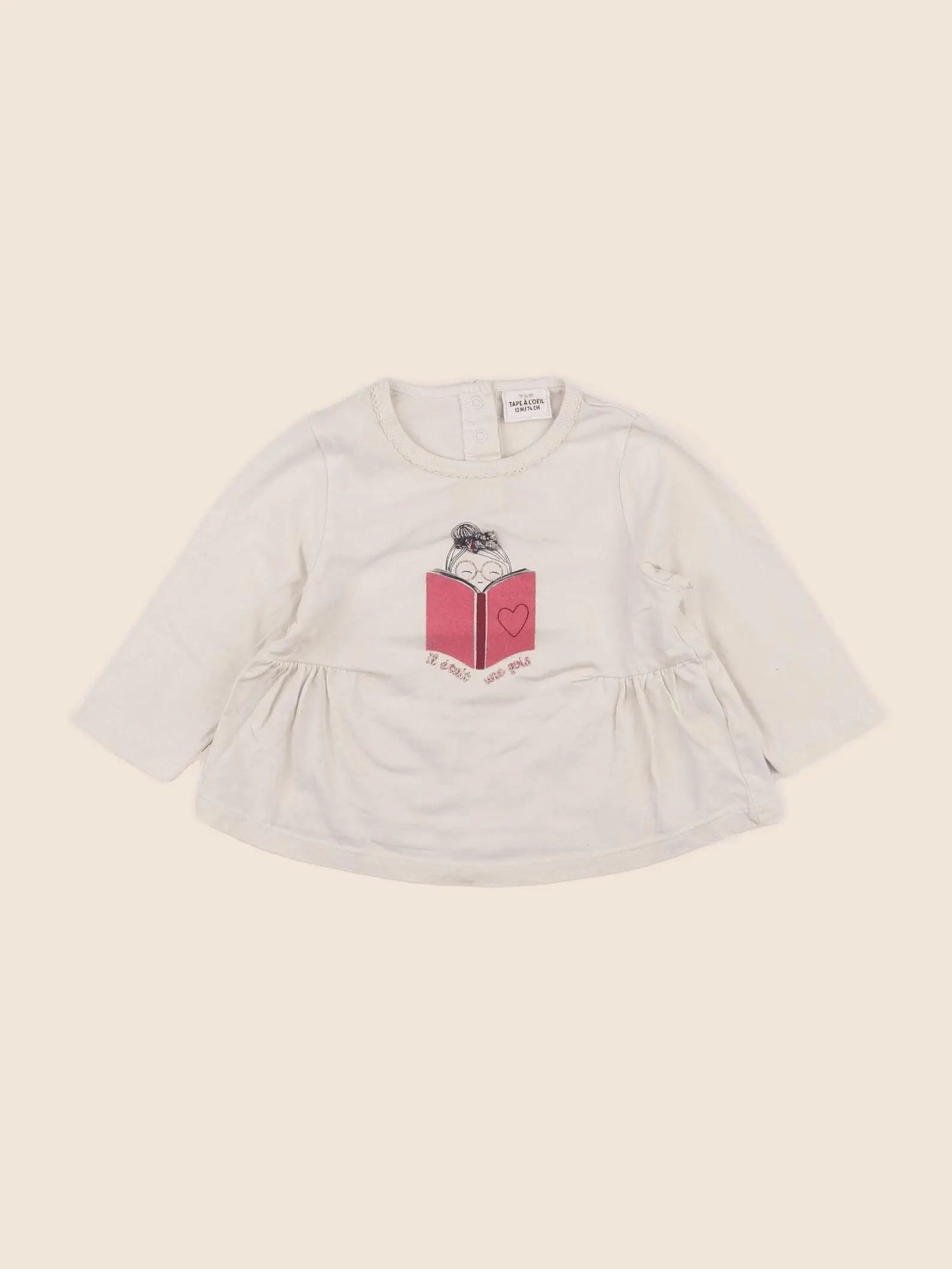 Tape à l'oeil - tee-shirt beige - 12 mois