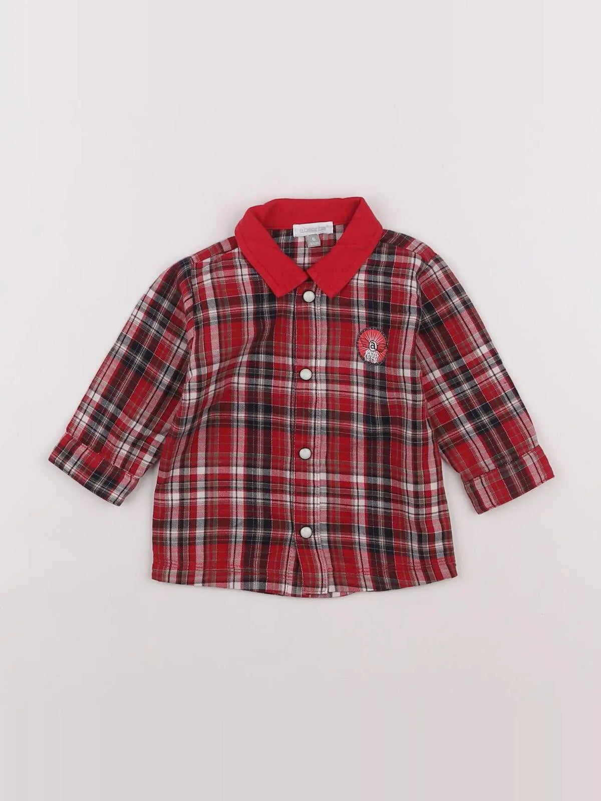 Absorba - chemise rouge - 6 mois