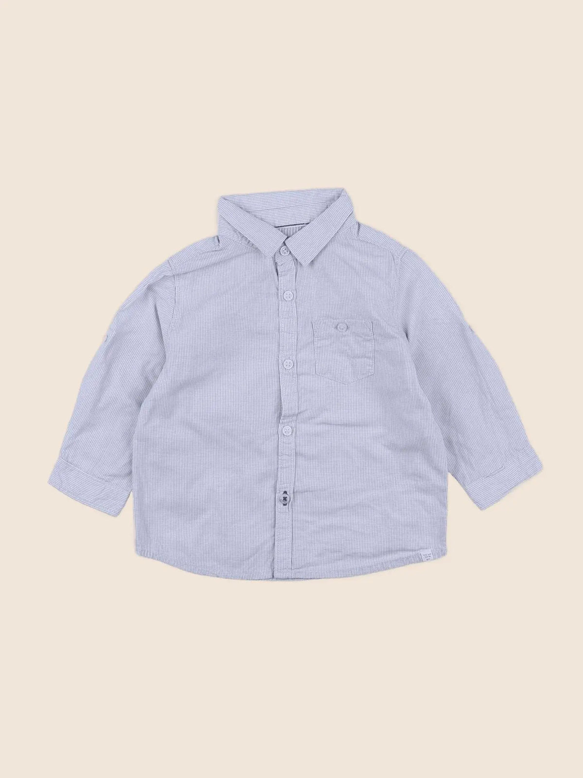 Zara - chemise bleu - 6/9 mois