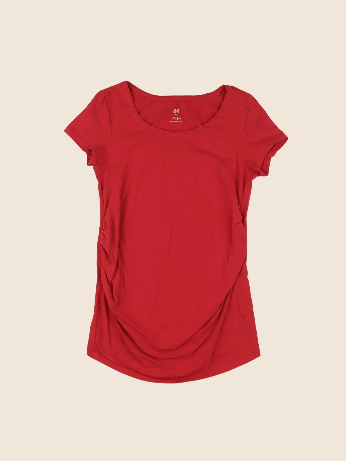 H&M - tee-shirt grossesse rouge - 40 à 42