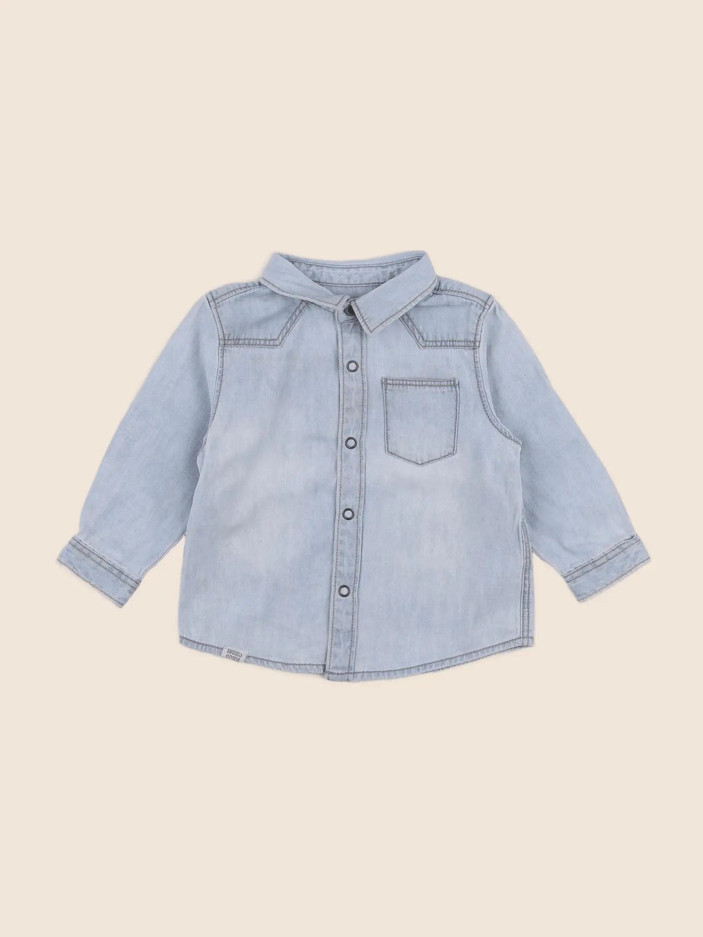 Zara - chemise bleu - 3/6 mois