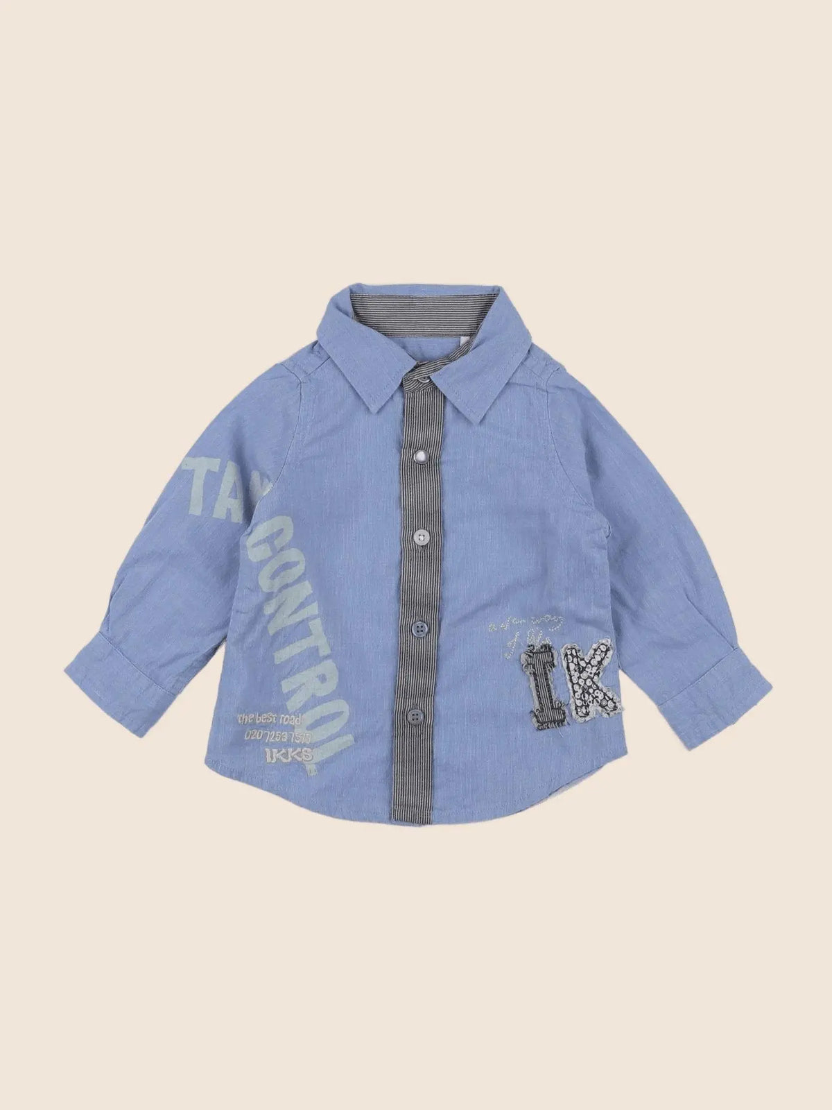 IKKS - chemise bleu - 6 mois