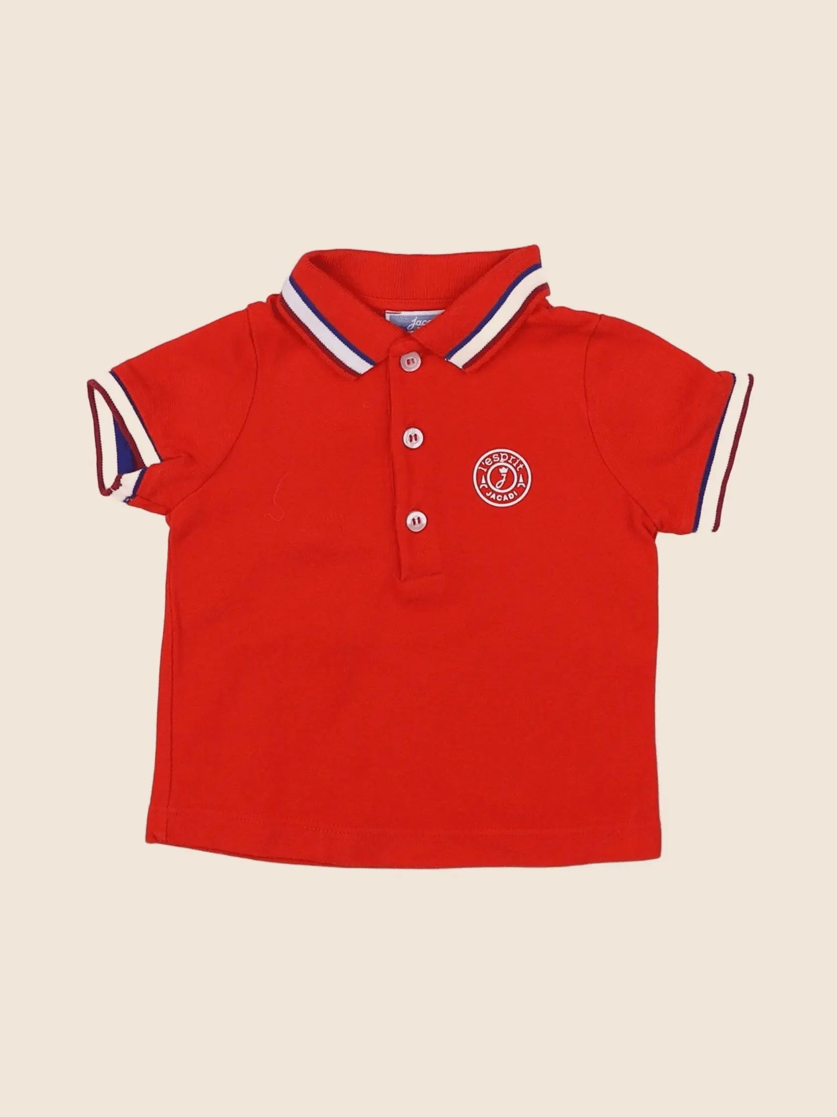 Jacadi - polo rouge - 6 mois