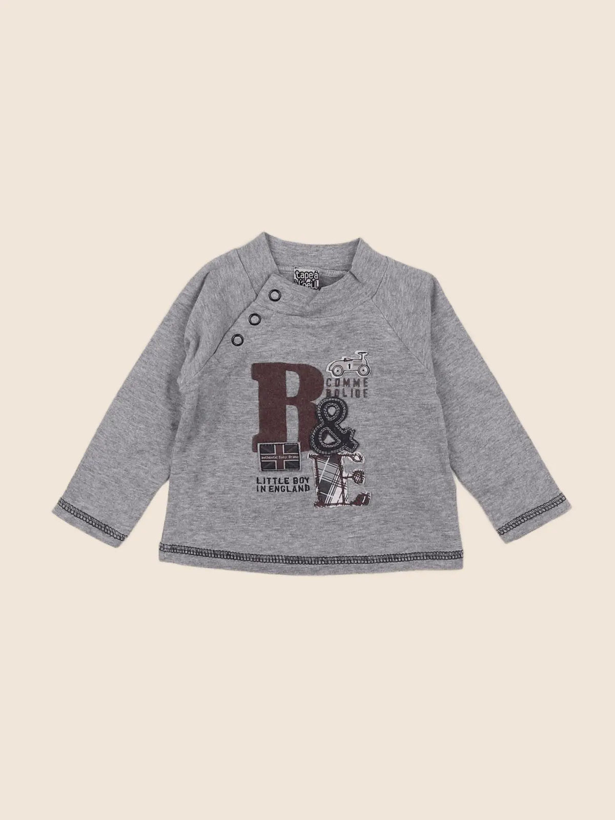 Tape à l'oeil - tee-shirt gris - 6 mois