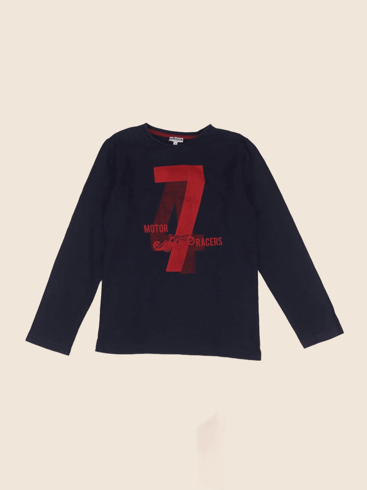 Cyrillus - tee-shirt bleu, rouge - 12 ans