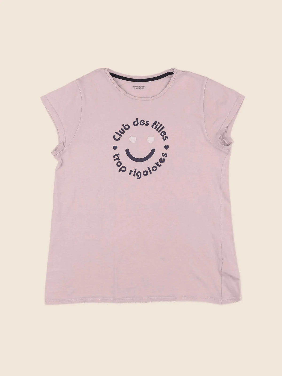 Vertbaudet - tee-shirt rose - 14 ans