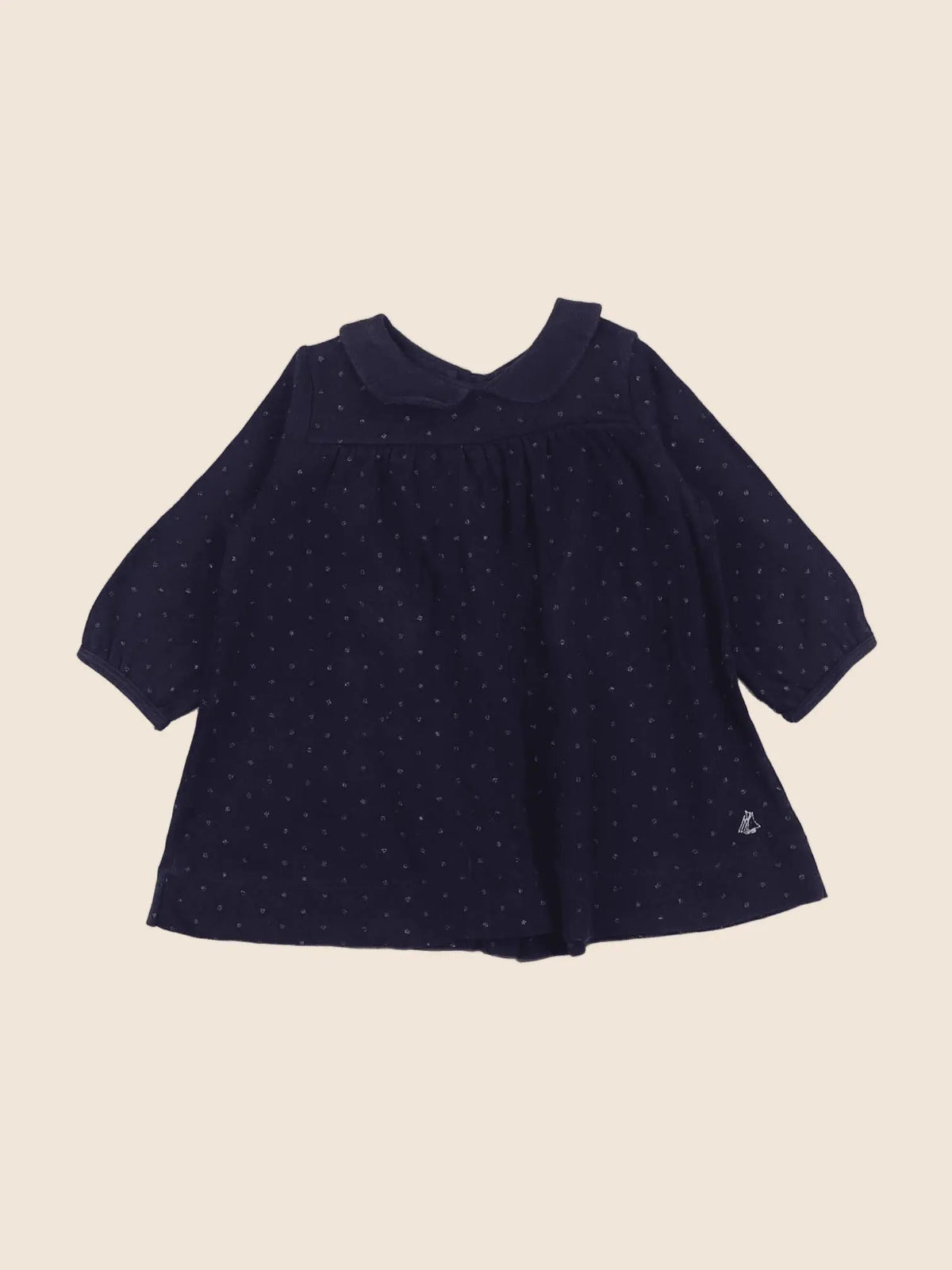 Petit Bateau - robe bleu - 12 mois