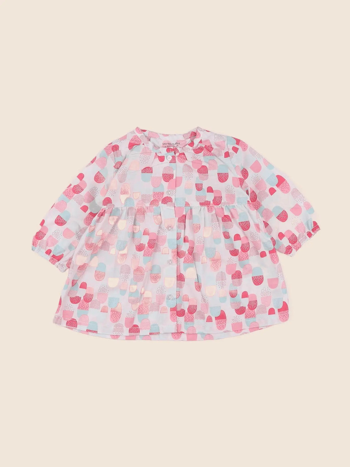 Vertbaudet - robe multicolore - 6 mois