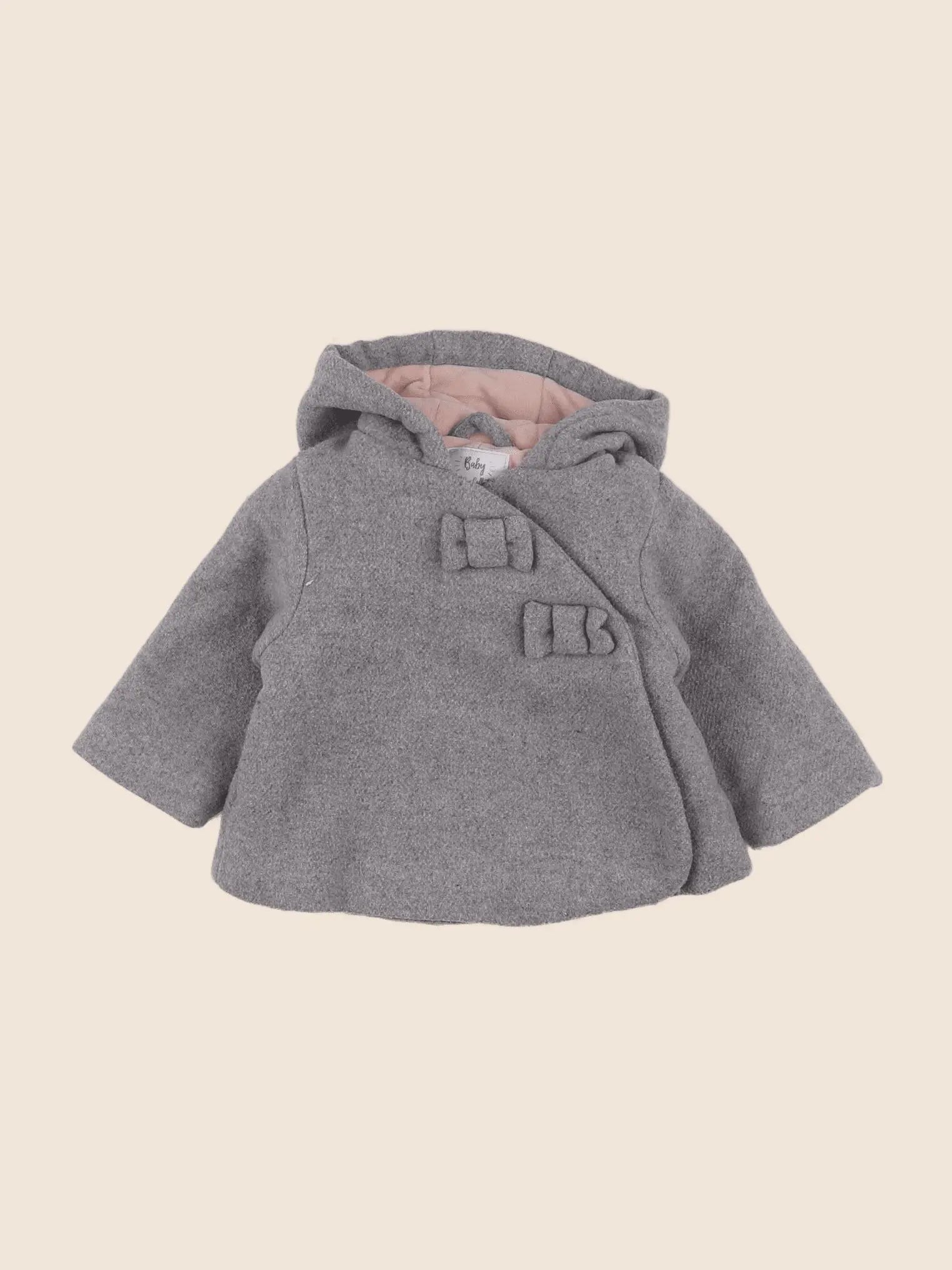 Vertbaudet - manteau gris - 6 mois