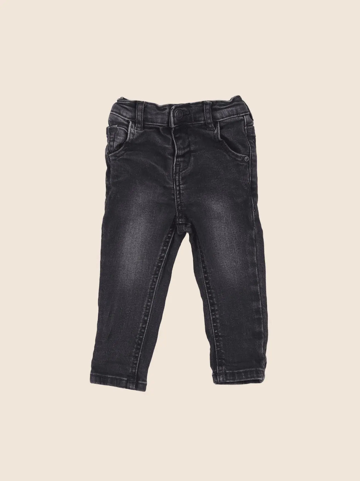 Vertbaudet - jean gris - 9 mois