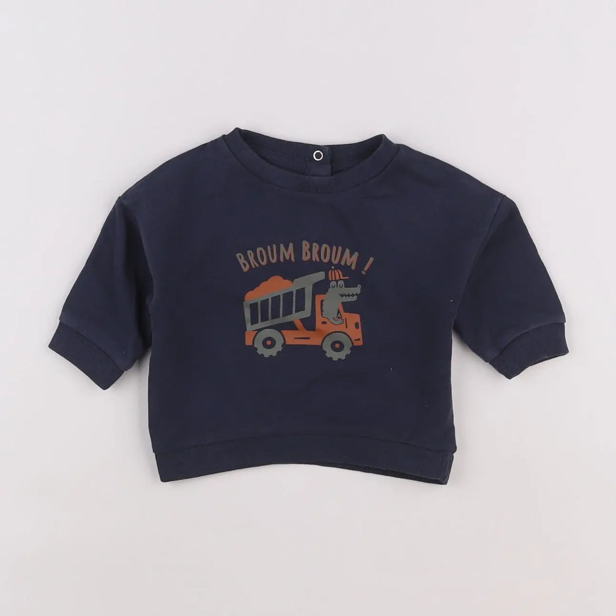 Vertbaudet - sweat bleu - 3 mois