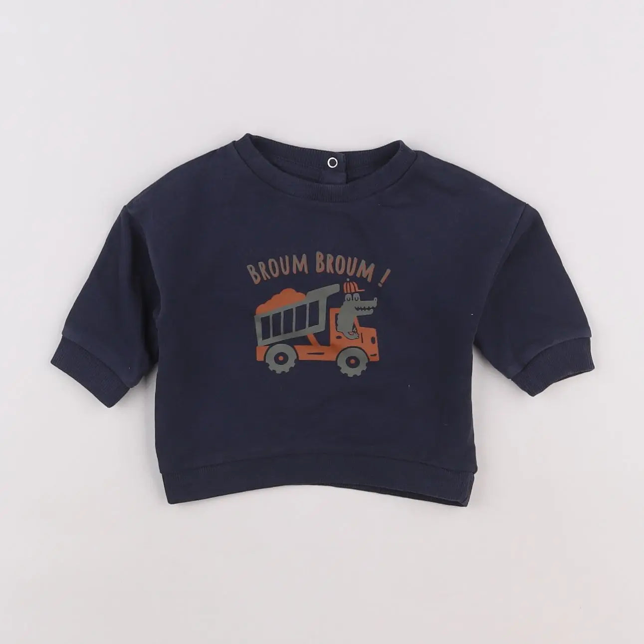 Vertbaudet - sweat bleu - 3 mois