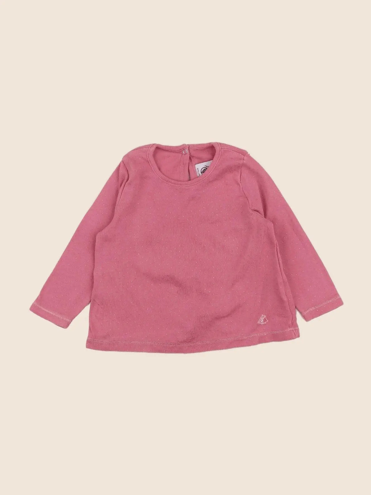Petit Bateau - tee-shirt rose - 12 mois